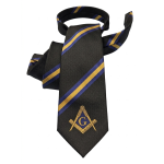 Black Masonic Tie